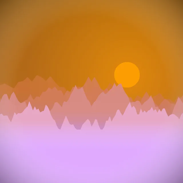Mountain Hiker at Sunrise