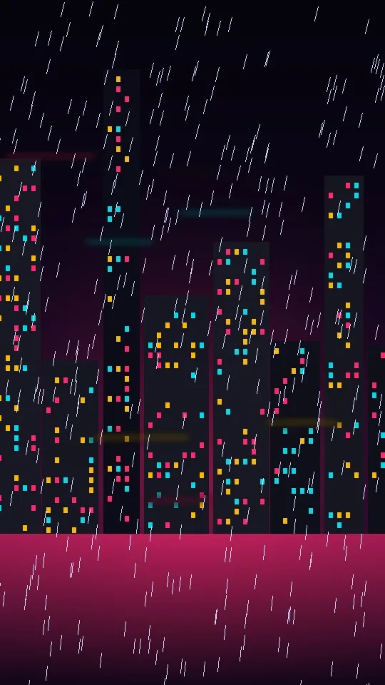 Neon Rain Aesthetic Reel